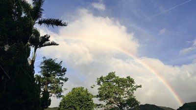 和平開學日美麗彩虹
