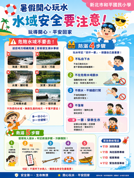 水域安全宣導